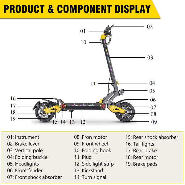 iENYRID ES60 Dual Motor Fast Electric Scooter